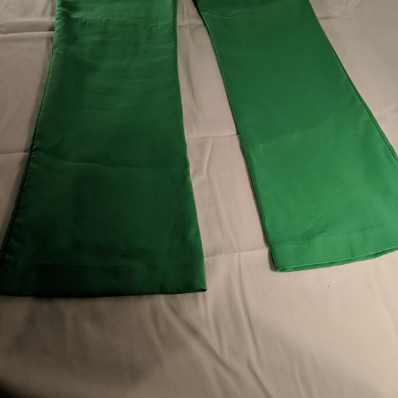 ZARA Green Trouser Dress pants, bootcut size extra small xs TRF Trafaluc bold - Picture 11 of 12